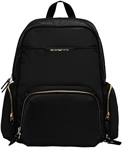 Ethan & Emma Baby Diaper Bag Backpack-Durable for Travel, Extra Storage -Black