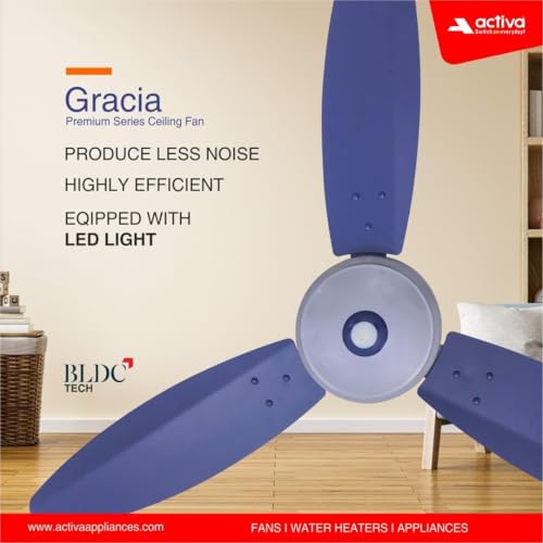 ACTIVA Store ACTIVA Gracia 1200mm BLDC Ceiling Fan with LED Light, - Image 3