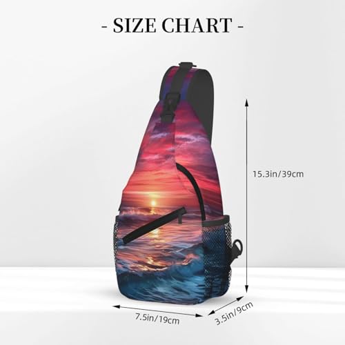 Bolso tipo sling para hombre y mujer negro miniatura 2