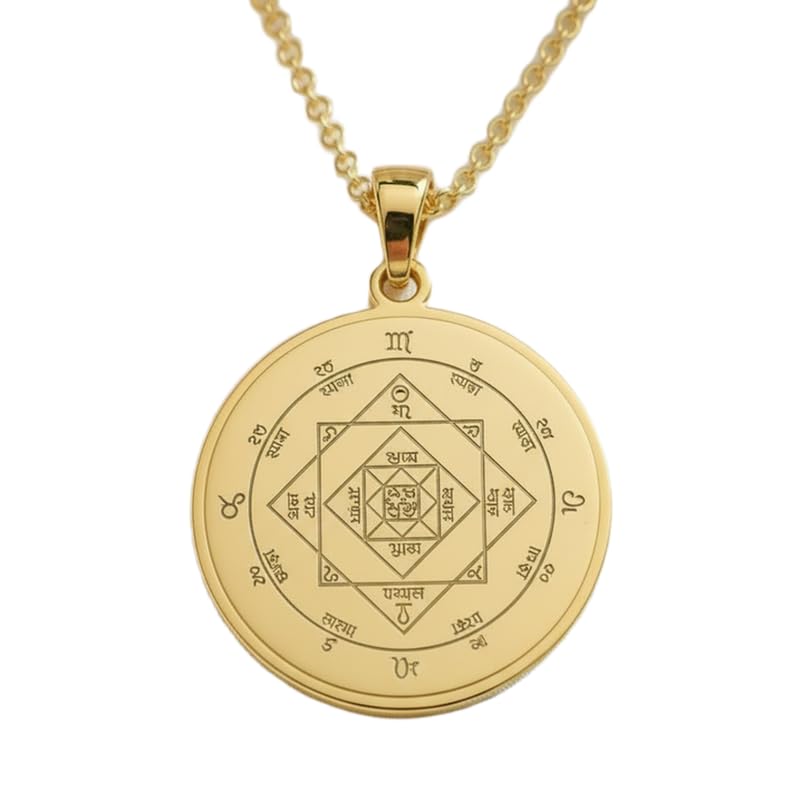Collier Vastu Purush Yantra : sublimez votre rituel yoga