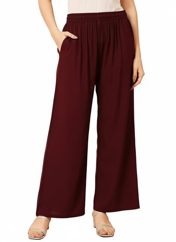 Image of Soft Colors Women Regular Fit Pocket Palazzo