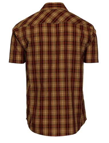 Gioberti Mens Western Cowboy Short Sleeve Shirt with Snap Buttons2