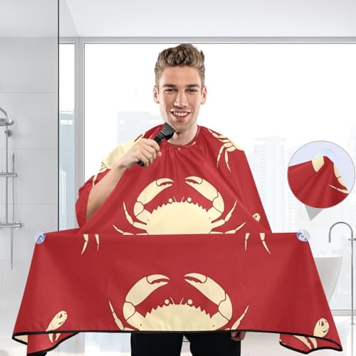 Capa de barbería impermeable para hombre Kigai Red Crab miniatura 6