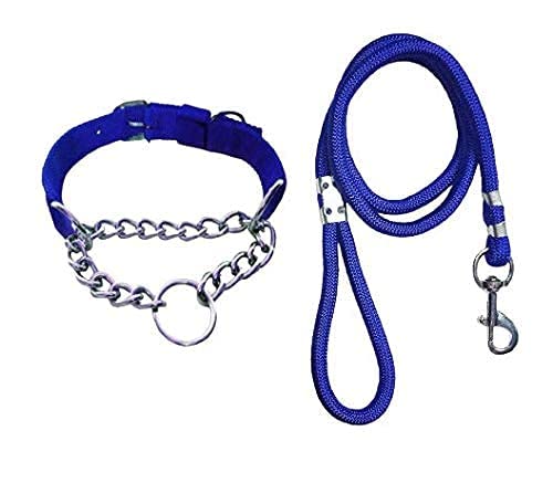 SR VISION Dog Belt Combo of Rope with Choke Collar 1 inch Lengthy Dog Collar & Leash for Your Dogs (Medium, Blue) (B09ZLKGJ31) Amazon Price History, Amazon Price Tracker
