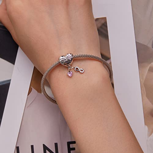 Dije plata ley 925 infinito accesorio ideal para pulseras diarias 2