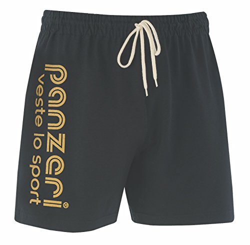 Panzeri - Uni a nr/or jersey short - Shorts multisports - Noir - Taille L Cover