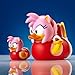 TUBBZ Mini Amy Rose Collectible Vinyl Rubber Duck Figure - Official Sonic The Hedgehog Merchandise - Kids TV, Movies & Video Games