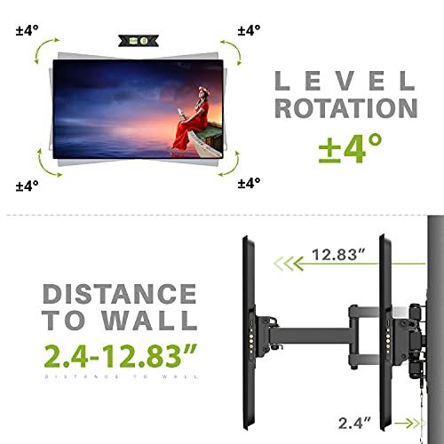 Usx Mount Full Motion Tv Wall Mount Up To 33 Lbs Vesa 100X100Mm,Flat Screen Tvs Lockable Rv Mount On Motor Home Camper Truck Marine Boat Trailer Tv Mount For 10-26 Inch Led Easy One Step Lock thumb #3