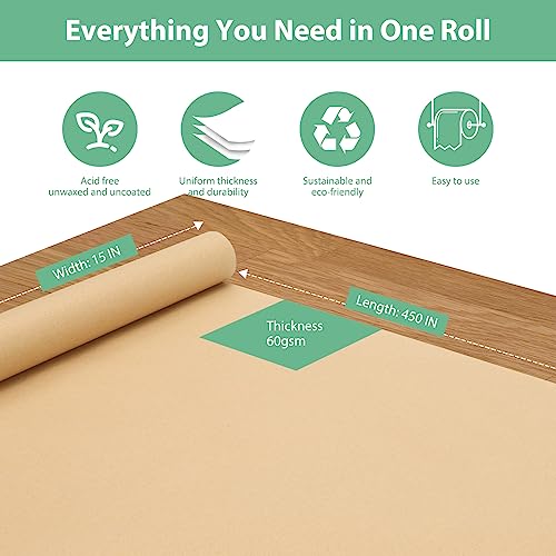 Ocepor KP-023 Brown Paper Roll 15"×450" thumb #1