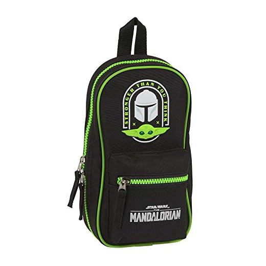 Safta 412041747 Neceser con 4 Estuches y Útiles The Mandalorian