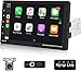 Produktbild Single Din Autoradio mit 9'' Bluetooth Touchscreen - Apple Carplay Android Auto MP5 Player FM Radio Empfänger mit TF/USB Unterstützung Mirror Link + Rückfahrkamera