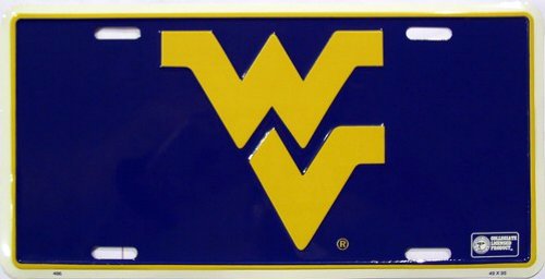 West Virginia Mountaineers - College LICENSE PLATES Plate Tag Tags auto vehicle car front