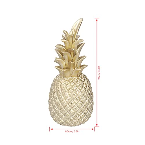Estatua decorativa de piña de resina artificial miniatura 4