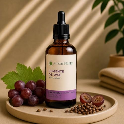 Óleo vegetal puro natural de semente de Uva 100ml