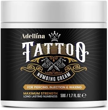 Adellina Tattoo Numbing Cream, Extra Strength Formula for Tattoos...