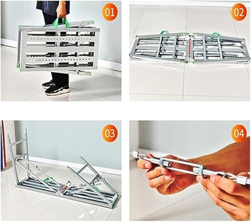Échafaudage pliable portable hauteur réglable plateforme de travail