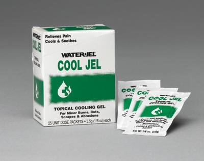 Water-Jel CJ25-600 Technologies 3.5 Gram Unit Dose Foil Pack Cool Jel Topical Cooling Gel (25 Per Box) (1/BX)