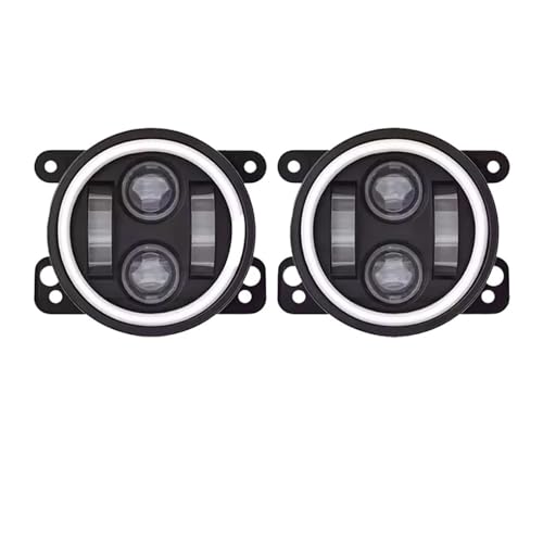 Phare LED antibrouillard 4 pouces avec clignotant ambre et anneau DRL