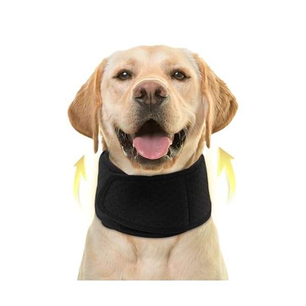 Premium reinforced pet neck brace for dogs and cats superior support and comfort adjustable and breathable recovery collar post surgery dog cone alternative stops licking and biting  urban country home decor