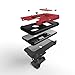ZIZO Bolt Series for iPhone Xs Max case Military Grade Drop Tested with Tempered Glass Screen Protector, Holster, Kickstand RED Black