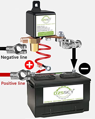 image for DZSSCY Remote Battery Disconnect Switch 12v, 250A, Upgrade Prevent Bat