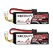 Socokin 4S Lipo Battery 14.8V 6500mAh 100C 4 Cell Lipo Batterie with TR Connector Plug Soft Case for RC Car X-Maxx RC Boat RC Racing Truck Helicopter Airplane（2 Pack）