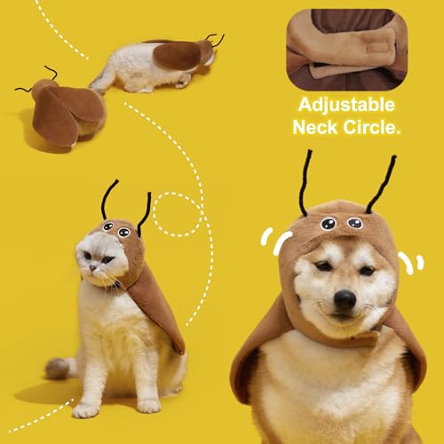 Disfraz de cucaracha para perro talla Large marrón miniatura 4