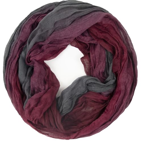 Gloop loop Damen Schal leichter Loop schal Schlauchschal Tuch mit Farbverlauf Viele Farben