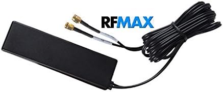 RG4A-10SSM: RFMAX - GPS+3G/4G/LTE No Drilling-Adhesive Mount Antenna for Dashboard/Windshield. 10 ft Cable & SMA