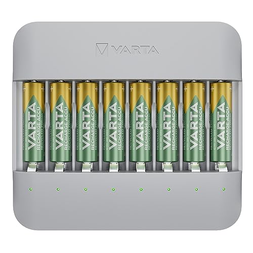 Cargador VARTA Eco Charger para juguetes y mandos con 8 pilas AA 56816