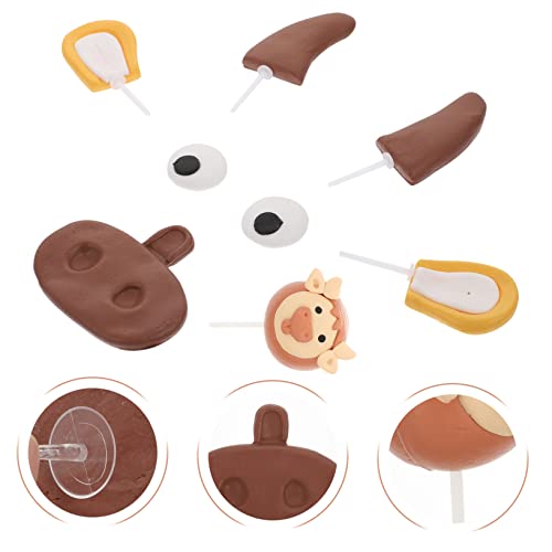 Abaodam 1 Conjunto De Decoração De Bolo De Bezerro Decoração De Bolo De Aniversário Para Crianças De