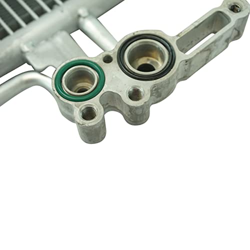 Image of TRQ A /C Condenser & Receiver Drier Assembly for 08-15 Land Rover LR2 12-18 Range Rover Evoque 15-18 Discovery Sport 08-15 Volvo S80 08-10 V70 10-15 XC60 08-16 XC70