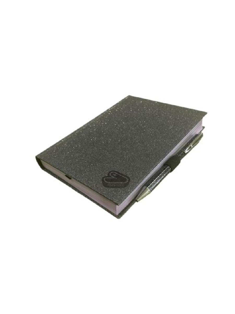 Diario Scuola Seven Girl Nero Glitter 2026/2027 12 Mesi Datato Standard 18,5x13 cm + Penna Colorata Omaggio