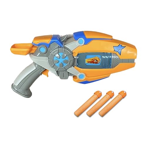 Slugterra Eli's Blaster, Single Load Blaster, Foam Slugs Shoot Over 30 Feet, Pull-Back Mechanism, Includes 3 Slug Ammo, Toy for Kids & Teens