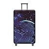Elastisch kofferbeschermhoesje Universum Galaxie Aarde kofferhoes kofferbescherming bagage Luggage Cover met ritssluiting