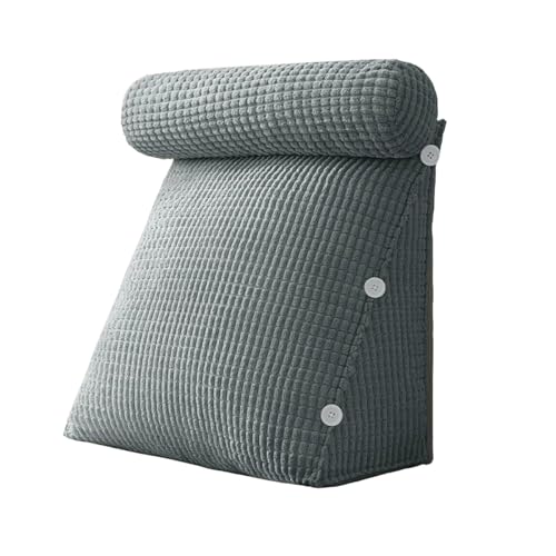 Coussin de lecture grand format pour lit et canapé avec soutien cervical