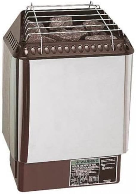 Amerec SL2 Electric Sauna Heater Package, SaunaLogic2 Digital Control, 240V Contactor Box, with Rocks (6kw)