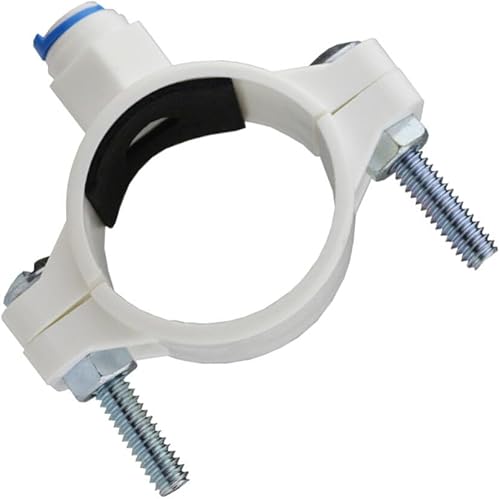 OSALADI Filtros de agua Ro Válvula de sillín de drenaje con 14 de pulgada de conexión rápida de plástico Filtros de agua Abrazadera de válvula para disponible en Yaxa Peru