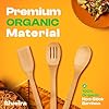 Riveira Bamboo Wooden Spoons for Cooking 3-Piece, Apartment Essentials Wood Spatula Spoon Nonstick Kitchen Utensil Set Premium Quality Housewarming Gifts for Everyday Use #1