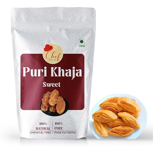 Image of Traditional Pheni Khaja (Feni) - Crispy Flaky Sweet | Jagannath Temple Maha Prasad Khaja | Puri Khaja - 250 Grams
