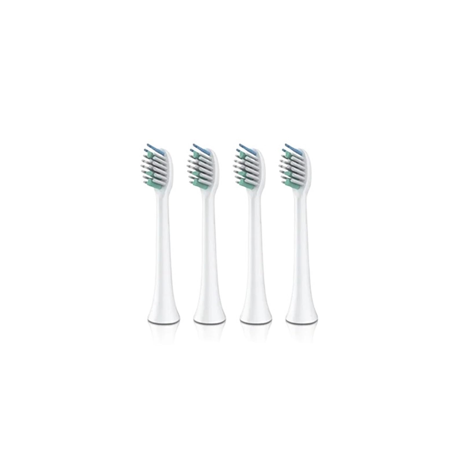 Testina di ricambio for spazzolino elettrico da 4 pezzi, compatibile con Sarmocare, spazzolino ultrasonico S100(White-4)