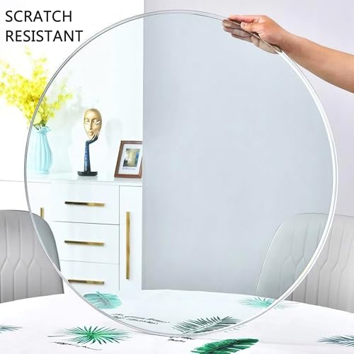 sufb 42\" Round Glass Table Top,Glass Dining Table Top,3/8\" Thick Round Table Top, Patio Table Replacement Tempering Glass