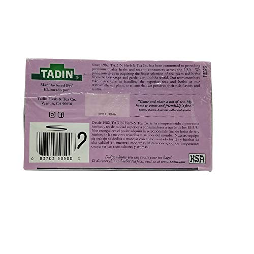 Tadin Tea Pack. 24 Bags - Spearmint, Green & Linden Tea. 100% Natural & Organic - Thumbnail 4