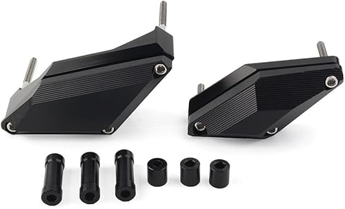 DAMAI Pair CNC Engine Cover Stator Case Guard Cover Protector Frame Slider For Yamaha XJ6 DIVERSION SABS 2010-2014 2015 2016 2017, Black