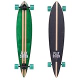 Playshion Pintail Complete Longboard Skateboard (42 Inch) (Brown B)…