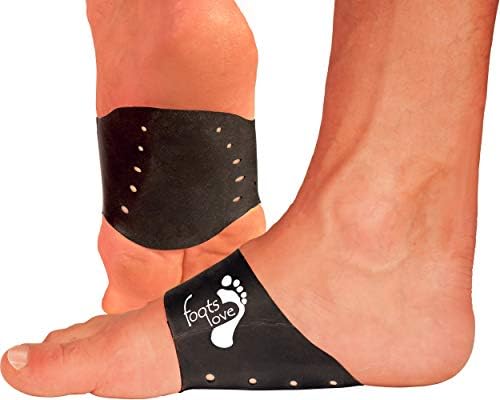 FOOTS LOVE Plantar Fasciitis Gel Cushioned Arch & Heel Support Sleeves. Orthotics to Lift & Relaxes Nerves featuing Cooling Air Pockets. For Men And Women