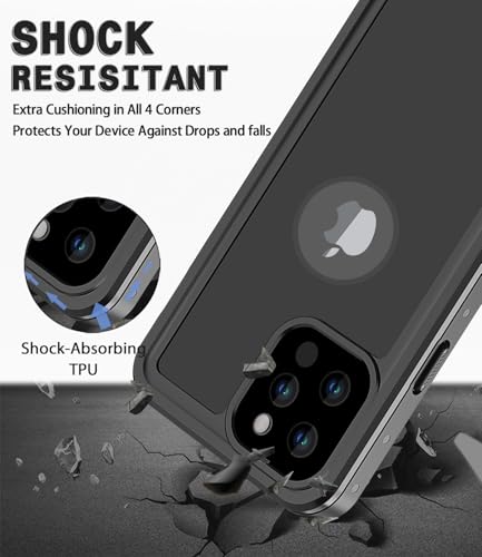 Coque étanche pour iPhone 12 Pro Max antichoc avec protecteur d'écran