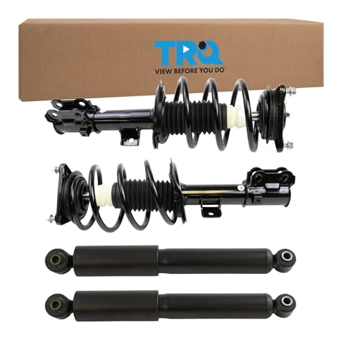 Image of TRQ Front and Rear Complete Strut Assembly & Shock Absorber Kit Complete Strut & Coil Spring Assembly Compatible with 2014-2018 Kia Forte 2014-2016 Forte Koup Forte5