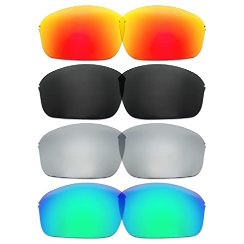 Lentilles pour Oakley Half Wire 2.0 de rechange compatibles en lot de 4 couleurs