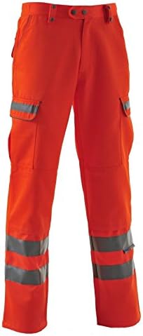 Pulsarail Combat Trouser, 38" Waist Regular Leg, Hi-Viz Orange